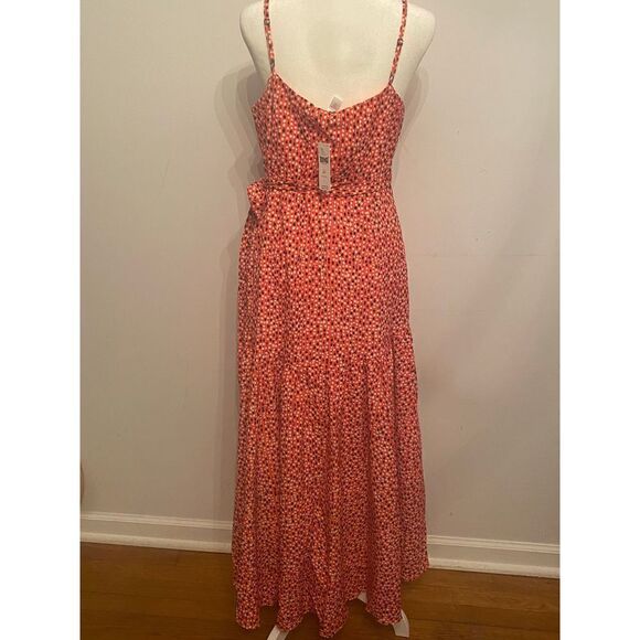 Anthropologie - Flutter Wrap Midi Dress petite M - Picture 13 of 16